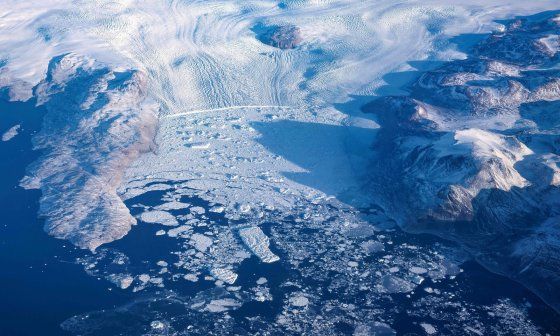 Glaciar en el norte de Groerlandia.