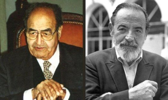 Los escritores cubanos Gastón Baquero (izquierda) y Eliseo Diego (derecha).