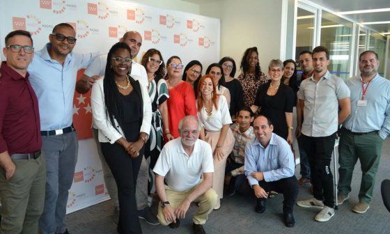 Empresarios cubanos en Madrid, durante su visita a la ciudad en julio de 2024.