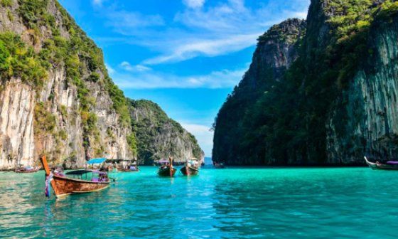 Laguna Pileh, isla Ko Phi Phi, Tailandia.